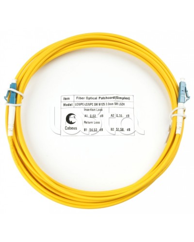Шнур оптический simplex LC-LC 9/125 sm 15м LSZH Cabeus FOP(s)-9-LC-LC-15m в Калуге Патч-корды оптические Pintop.ru