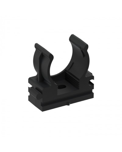 CFQ20 Держатель (клипса) для труб, для монтажного пистолета D20мм, цвет чёрный (50шт) Экопласт (41520BL) в Калуге Держатели, клипсы, скобы Pintop.ru
