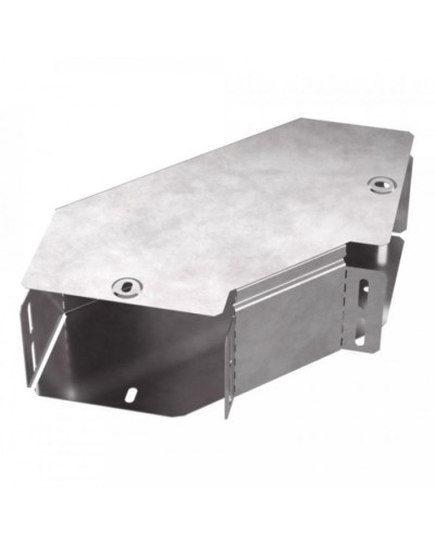 Угол горизонтальный 90 градусов с крышкой Стандарт 150х100 Промрукав (PR16.0416) в Калуге Аксессуары для лотков Pintop.ru