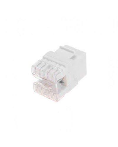 Модуль Keystone Jack RJ-45(8P8C), UTP неэкранированный, CAT 5e, тип 180 градусов, белый REXANT PRO 02-0060 в Калуге Модули Keystone Pintop.ru