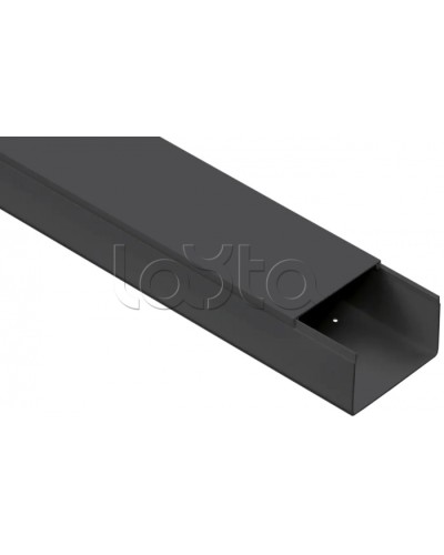 Кабель-канал 100х60 ЭЛЕКОР черный (8м) IEK (EL-KK10-100-060-1-K02) в Калуге Кабель-канал Pintop.ru