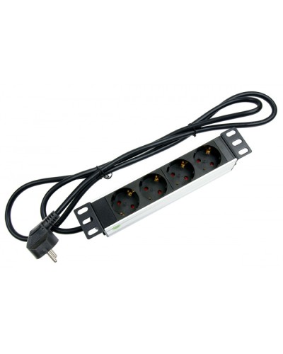 Блок евророзеток для 10 шкафов, горизонтальный, 4 розетки, 16 A Cabeus PDU-4P-2EU в Калуге Блоки розеток Pintop.ru