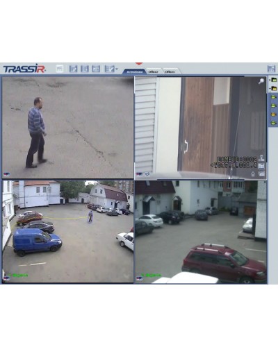 Дополнительный обзорный канал для системы управления поворотными камерами в ручном и автоматическом режиме TRASSIR ActiveDome Fix в Калуге Системы видеонаблюдения Pintop.ru