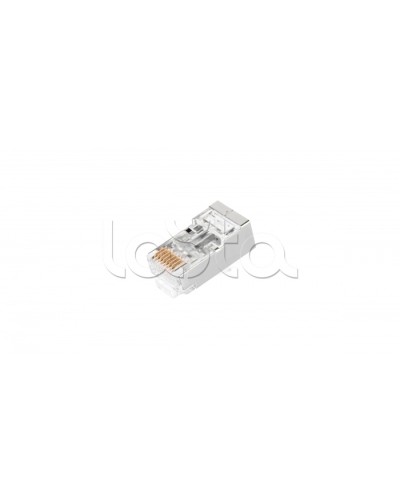 Коннектор NIKOMAX RJ45/8P8C под витую пару, Кат.5е (Класс D), уп-ка 100шт. (NMC-RJ88RZ50SD1-PT-100) в Калуге Коннекторы и разъемы Pintop.ru