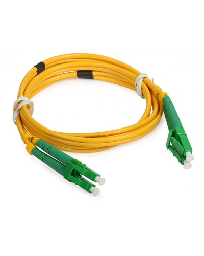 Шнур оптический duplex LC/APC-LC/APC 9/125 sm 1м LSZH Cabeus FOP(d)-9-LC/APC-LC/APC-1m в Калуге Патч-корды оптические Pintop.ru