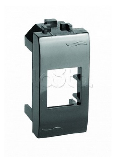 Адаптер для информационных разъемов Keystone, черный, 1мод. DKC (77607N) в Калуге Аксессуары для стоек и шкафов Pintop.ru