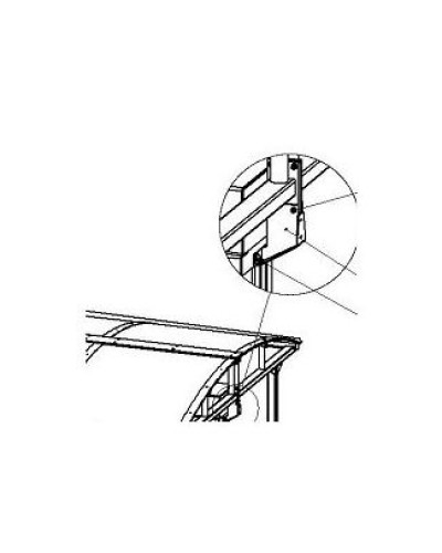 Кронштейн для стыковки турникета PERCo-RF01 0-11 в Калуге Дополнительное оборудование для СКУД Pintop.ru