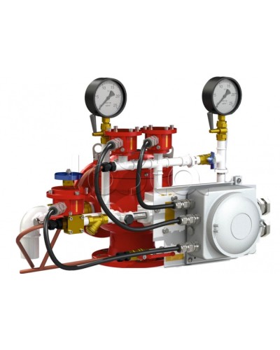 Узел управления дренчерный с пневмоприводом Спецавтоматика УУ-Д150/1,6 (П0,028)-ВФ.О4 в Калуге Устройства пуска водяного пожаротушения Pintop.ru
