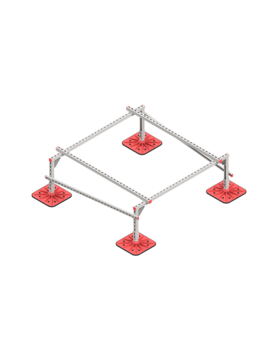 Опорная конструкция для установки оборудования TECHNORAPTOR FOOT 1500х1500 тип 1 КМ-профиль (KM-TR-F-SSEI-1500-1500-1) в Калуге Системы видеонаблюдения Pintop.ru