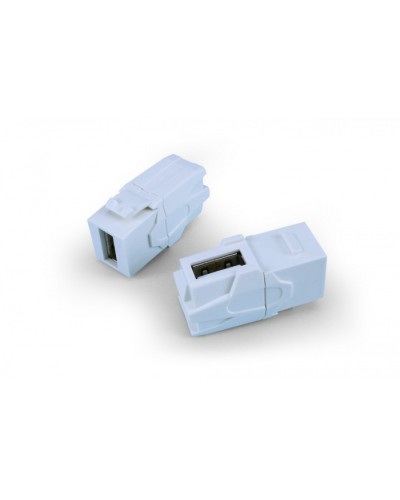 Вставка формата Keystone Jack Hyperline (KJ1-USB-VA3-WH) в Калуге Кроссы оптические Pintop.ru