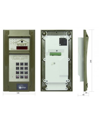 Блок вызова до 200 абонентов Vizit БВД-N201FCP в Калуге Блоки вызова многоабонентные Pintop.ru