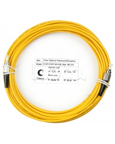 Шнур оптический simplex FC-FC 9/125 sm 10м LSZH Cabeus FOP(s)-9-FC-FC-10m в Калуге Патч-корды оптические Pintop.ru