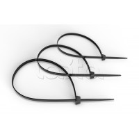 Стяжка нейлоновая неоткрывающаяся, безгалогенная (halogen free), 250x3.6мм, черная (100 шт) Cabeus CTBL-250