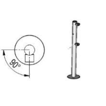 Стойка ограждения с отверстием под фиксатор L-образная, 2 муфты справа Oxgard Стойка ограждения с отверстием под фиксатор L-образная, 2 муфты справа (ВЗР 1996.09.62)