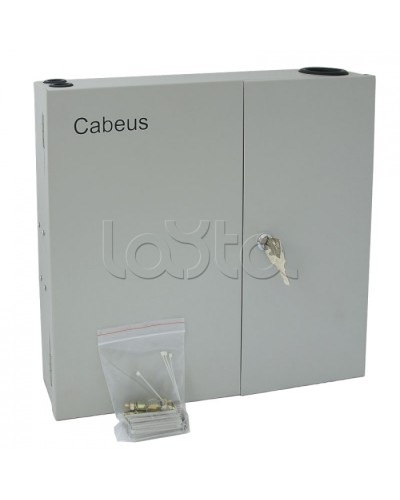 Бокс оптический настенный 19 на 16 ST/FC портов Cabeus FO-WL-16ST-K в Калуге Кросс оптический Pintop.ru