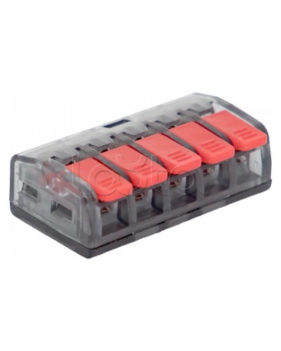 Клемма СМК 221-415 5 отверстий 0.2-4.0 мм2 (50шт.) EKF PROxima (plc-smk-221-415) в Калуге Клеммные колодки Pintop.ru