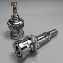 Разъем штекер BNC под винт с пружиной в металлическом корпусе ПожТехКабель PTK-Accessories