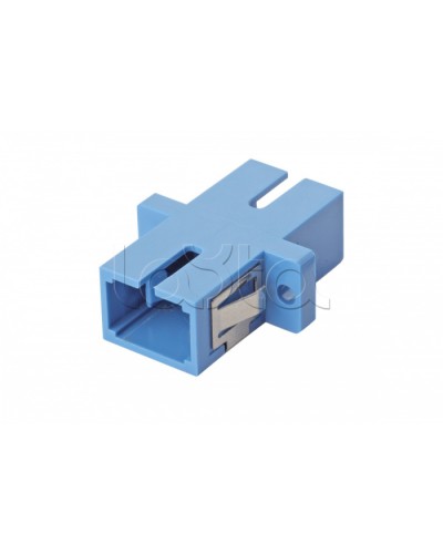 Оптический адаптер OS2, симплекс SC, с фланцами, синий Eurolan (36A-S2-SC-02BU) в Калуге Проходные адаптеры и розетки оптические Pintop.ru