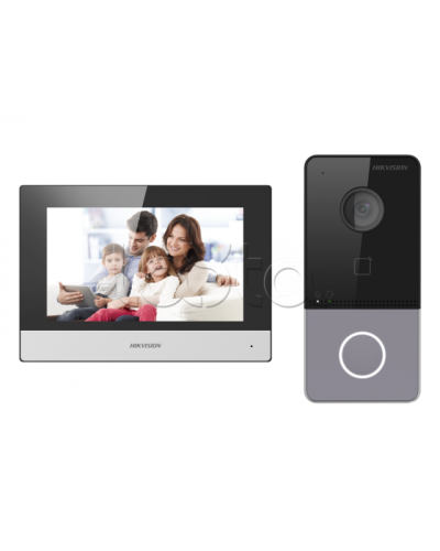 Комплект IP видеодомофона с Wi-Fi Hikvision DS-KIS603-P(C) в Калуге Комплекты домофонов Pintop.ru