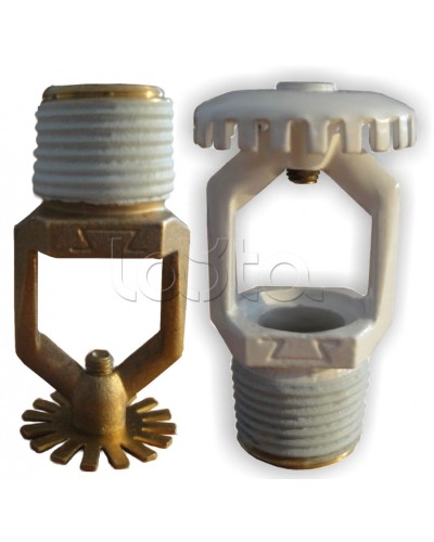 Ороситель дренчерный водяной и пенный Спецавтоматика ДУО0-РВд0,42-R1/2/В3-SU-К80 (белый) (RAL 9016) в Калуге Оросители Pintop.ru