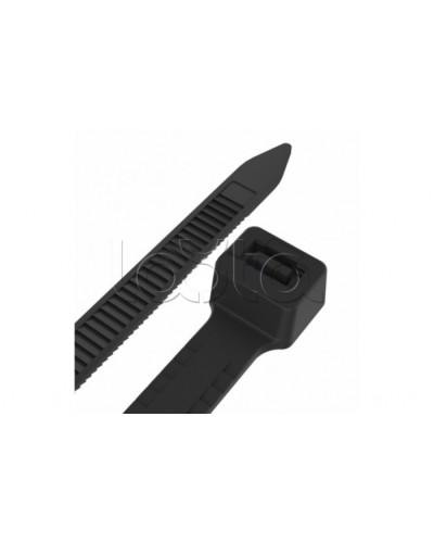 Стяжкa нейлоновая, тройной замок 200 x 4,8 мм, черная (упак.100 шт) REXANT (67-0201-5) в Калуге Стяжки-хомуты Pintop.ru