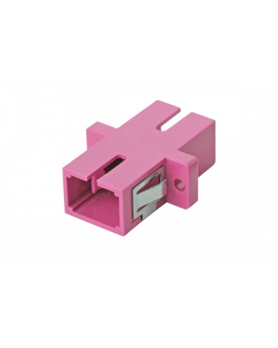 Оптический адаптер OM4, симплекс SC, с фланцами, пурпурный Eurolan (36A-40-SC-02MG) в Калуге Проходные адаптеры и розетки оптические Pintop.ru