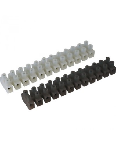 Клемник полипропилен черный, 12р,450V, 24A, 2.5мм.кв DKC 43112PL/R в Калуге Клеммные колодки Pintop.ru