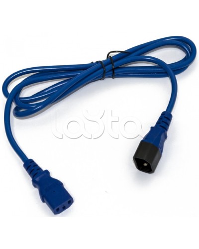 Кабель питания монитор-компьютер Hyperline PWC-IEC13-IEC14-3.0-BL в Калуге Патч-корды и пигтейлы Pintop.ru