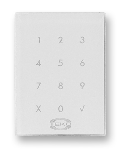 Клавиатура сенсорная Теко Астра-КТМ-С (белая) в Калуге Радиоканальные системы безопасности Теко Pintop.ru