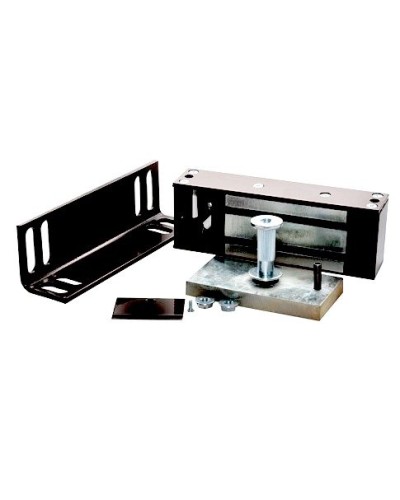 Замок электромагнитный Олевс М2-300 с уголком черный в Калуге Электромагнитные замки Pintop.ru