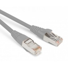 Патч-корд SF/UTP Hyperline (PC-LPM-SFTP-RJ45-RJ45-C6a-1M-LSZH-GY)