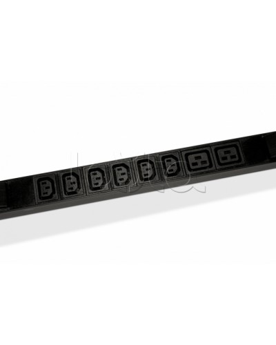 Блок розеток горизонтальный черн Hyperline (SHE19-4IEC-6BIEC-AIEC) в Калуге Блоки розеток Pintop.ru