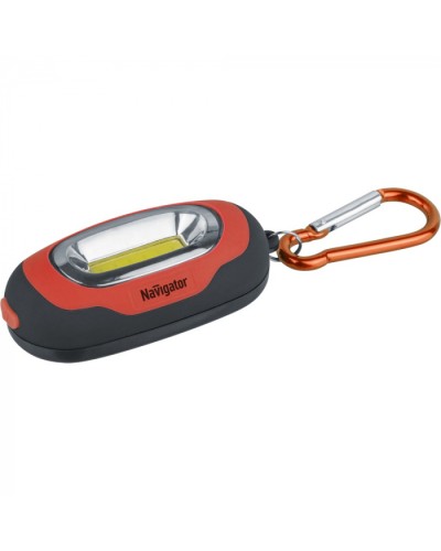 Фонарь Navigator 93 657 NPT-KC07-R-2CR2032 брелок пласт.1COB LED(1Вт) 3 реж.крас в Калуге Светильники Pintop.ru