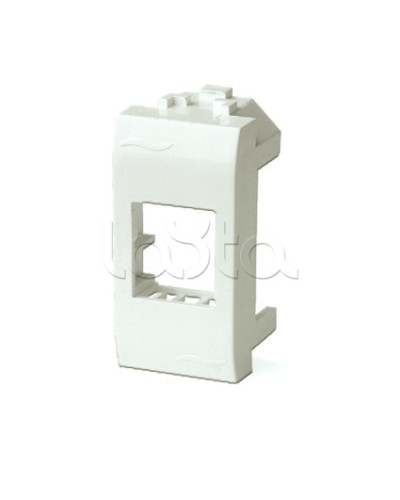 Адаптер для информационных разъемов Keystone, 1мод, белый ДКС 76607B в Калуге Распределительные коробки Pintop.ru