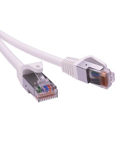 Патч-корд экранированный CAT6 F/UTP 4х2, LSZH, белый, 0.5м DKC RN6FU4505WH в Калуге Патчкорды (медные) Pintop.ru