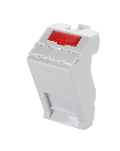 Адаптер 45 × 22,5 мм для 1 модуля Keystone, наклонный, белый Eurolan (16B-45-05WT) в Калуге Модули Keystone Pintop.ru