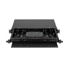 Оптический кросс 19", 1U, до 24 FC/ST портов, выдвижной, черный NIKOMAX (NMF-RP24FC-TS-P1-1U-BK)