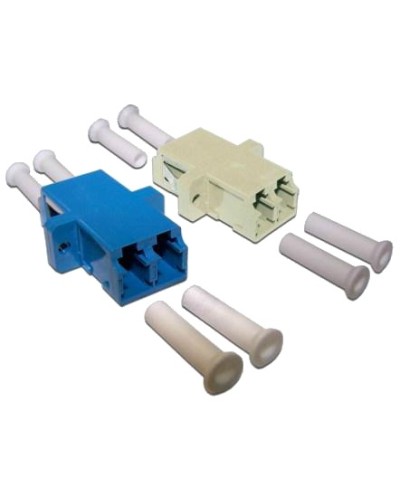 Адаптер оптический LANMASTER LC, OM4, корпус SC без фланцев, дуплексный LANMASTER LAN-2LCS/NF-AM-OM4 в Калуге Коммутационные изделия Pintop.ru