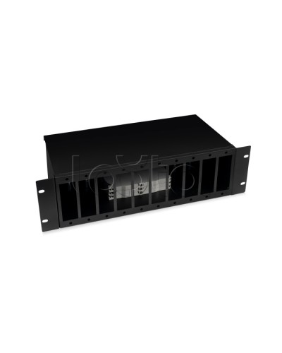 Кросс бокс оптический 19 3U на 10 адаптерных панелей Cabeus (FO-19-10FP-BK) в Калуге Кросс оптический Pintop.ru
