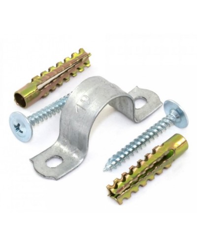 Комплекты для крепления ОКЛ с использованием самореза, дюбеля и скобы СМД 14-15 (100 шт) Промрукав (PR08.5001) в Калуге Держатели, клипсы, скобы Pintop.ru