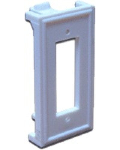 Вставка 22.5х45 для ВО адаптера SC дуплексный, белая LANMASTER LAN-SIP-2SC-WH в Калуге Аксессуары для кабель-канала Pintop.ru