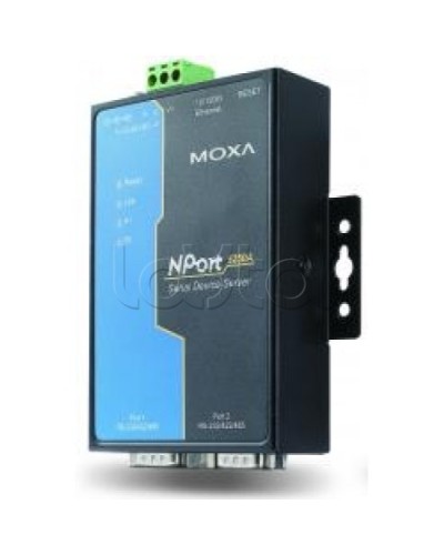 Сервер 2-портовый RS-232/422/485 в Ethernet Moxa NPort 5250A-T в Калуге Дополнительное оборудование для ОПС Pintop.ru