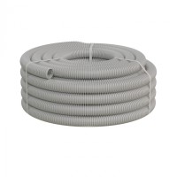 Труба ПНД-FRUF гофрир. тяжелая, с зондом, без галогена, трудногорючая, атмосферостойкая,цвет серый, диам. 40мм (20м) Экопласт (21140HFR-UF)