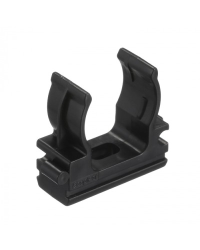 CF20G Держатель (клипса), без галогена, для труб D20мм, цвет чёрный (50 шт/упак) Экопласт (41720-50HF-BL) в Калуге Держатели, клипсы, скобы Pintop.ru