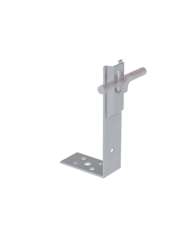 Угловой держатель зажимной для прутка Ø 5-8 мм H80 мм TD КМ-Профиль (UDZ-H80-D5-8 TD) в Калуге Монтажные материалы Pintop.ru