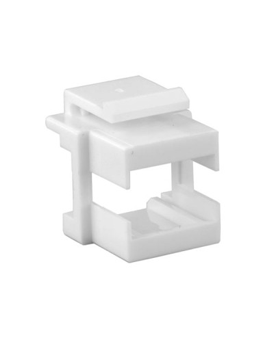 Вставка формата Keystone Jack, для проходного адаптера SC или dLC Hyperline (KJ1-SC/DLC-WH) в Калуге Модули Keystone Pintop.ru