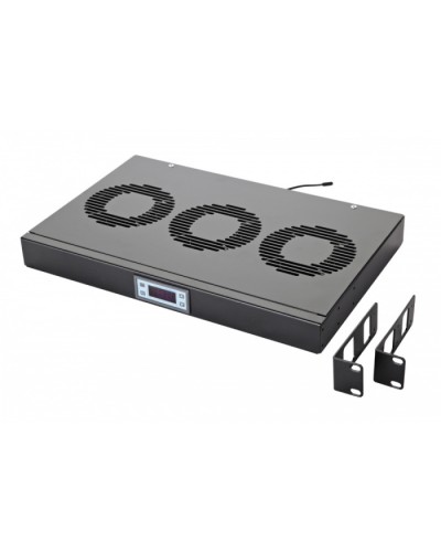 Панель вентиляционная с 3 вентиляторами, с контроллером Eurolan 60A-91-10-30BL в Калуге Вентиляторные модули Pintop.ru