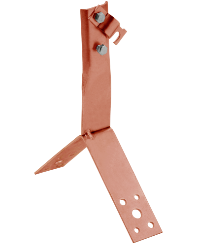 Держатель проводника круглого 6-10мм винтовой для конька h=80мм медь IEK (ZDP80-50-4-16-80) в Калуге Крепеж Pintop.ru