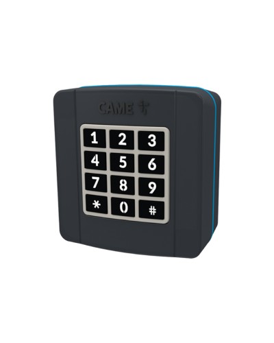 Проводная накладная кодонаборная клавиатура Came 806SL-0280 - SELT1BDG, подключаемая к шине CXN, 12 кнопок, синяя подсветка, RAL7024 в Калуге Запчасти для шлагбаумов и автоматики Pintop.ru