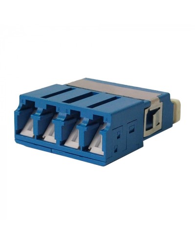 Адаптер оптический LC SM, со шторкой, корпус SC, квадро LANMASTER (LAN-4LCS/SH-AM-SM) в Калуге Проходные адаптеры и розетки оптические Pintop.ru